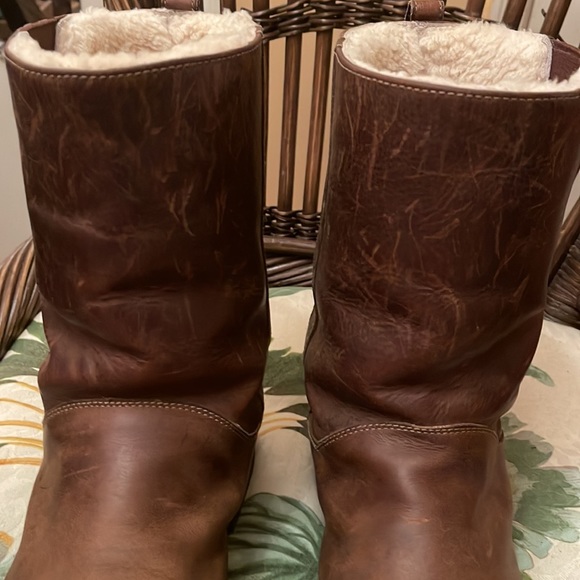 Nike Air Cole Haan ankle high boot brown leather boot sz 12m. Great condition - Picture 3 of 10